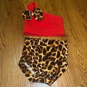 2 piece dance outfit size 8